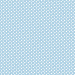 Popelín Lunares Flamenca Fondo Celeste 2mm - Ribes y Casals