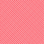 Popelín Lunares Flamenca Fondo Coral 2mm - Ribes y Casals