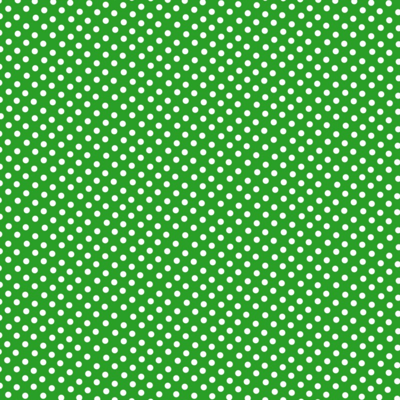 Popelín Lunares Flamenca Fondo Verde 2mm - Ribes y Casals