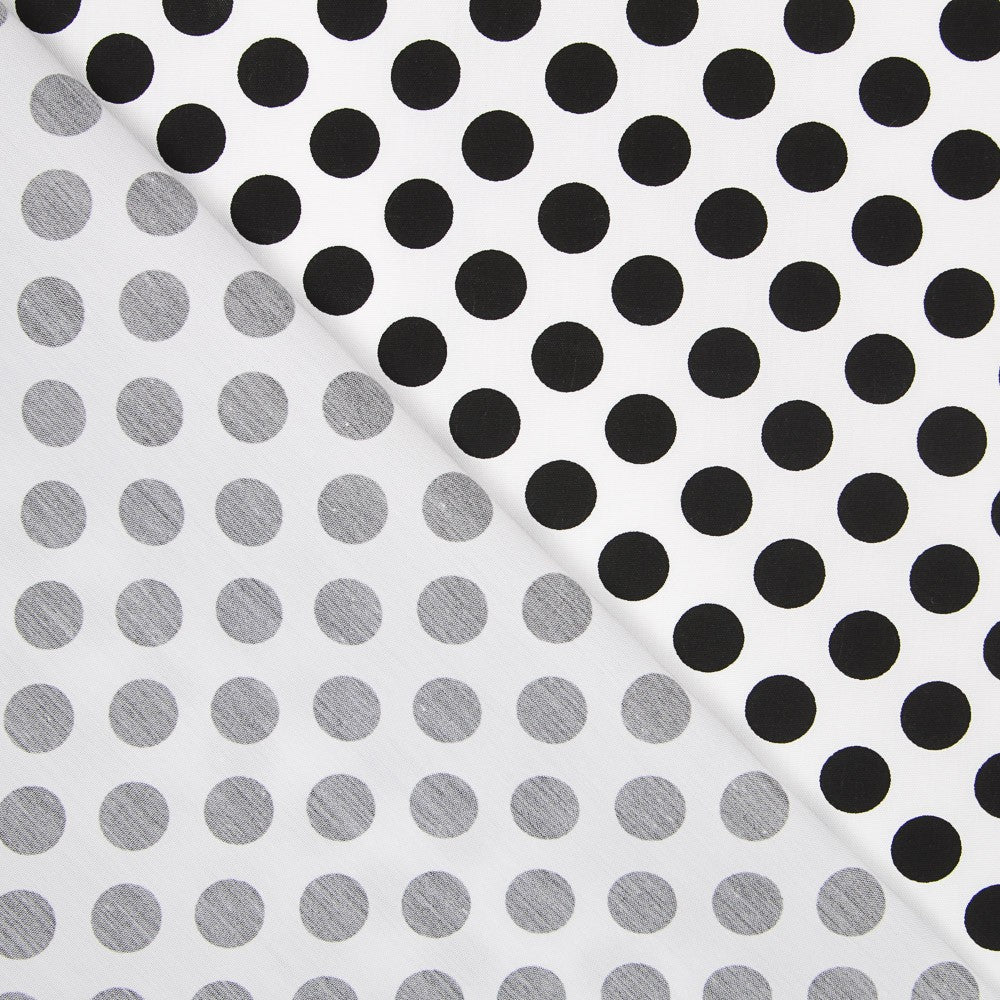 Popelín Lunares Flamenca Negro 15mm - Ribes y Casals