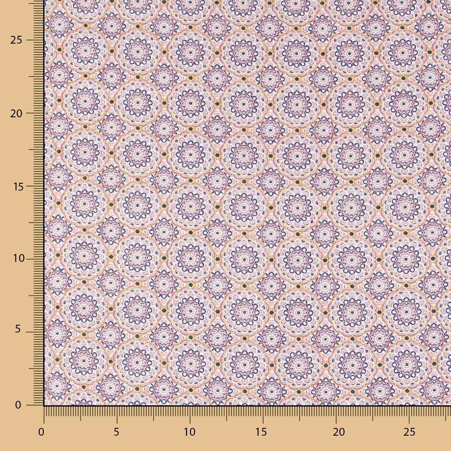 Popelín Mandala Pastel - Ribes y Casals