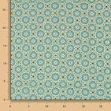 Popelín Mandala Verde - Ribes y Casals