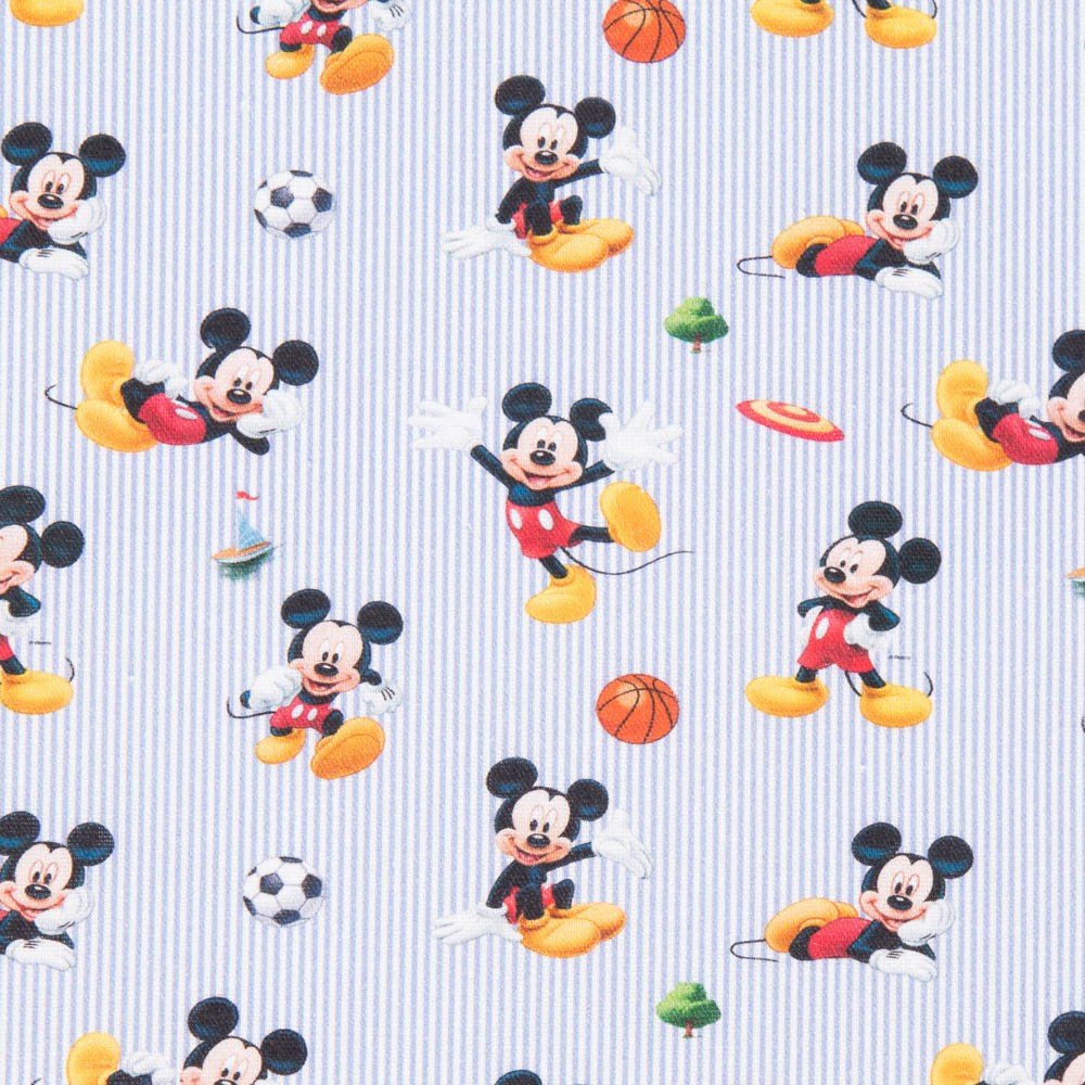 Popelín Mickey Mouse Rayas - Ribes y Casals