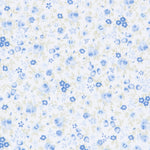 Popelín Mini Bouquet Azul - Ribes y Casals