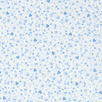 Popelín Mini Bouquet Azul - Ribes y Casals