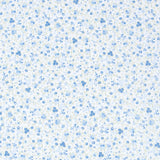 Popelín Mini Bouquet Azul - Ribes y Casals