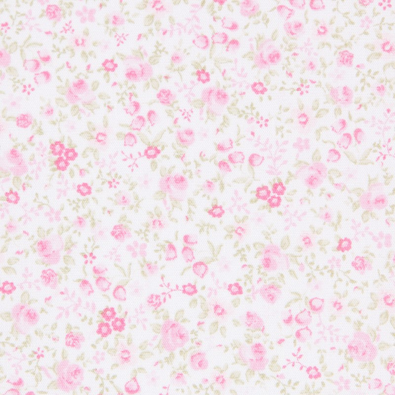 Popelín Mini Bouquet Rosa - Ribes y Casals