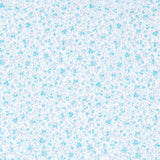 Popelín Mini Bouquet Turquesa - Ribes y Casals