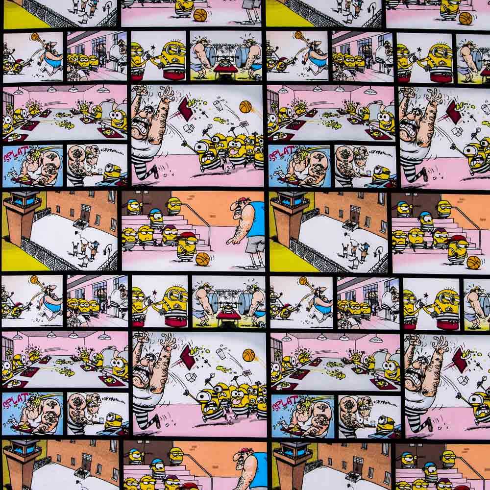 Popelín Minions Comic - Ribes y Casals