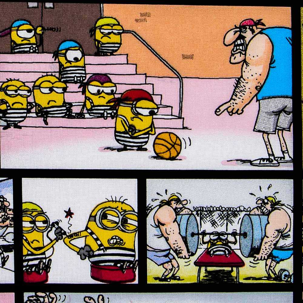 Popelín Minions Comic - Ribes y Casals