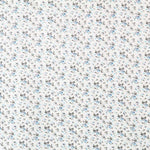 Popelín Moda Bouquet Negra Azul - Ribes y Casals