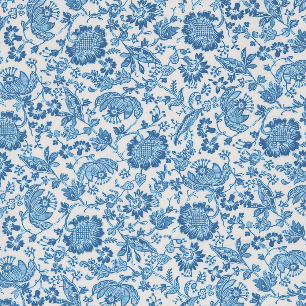 Popelín Moda Dehli Blue - Ribes y Casals