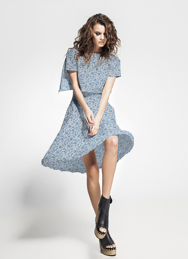 Popelín Moda Dehli Blue - Ribes y Casals