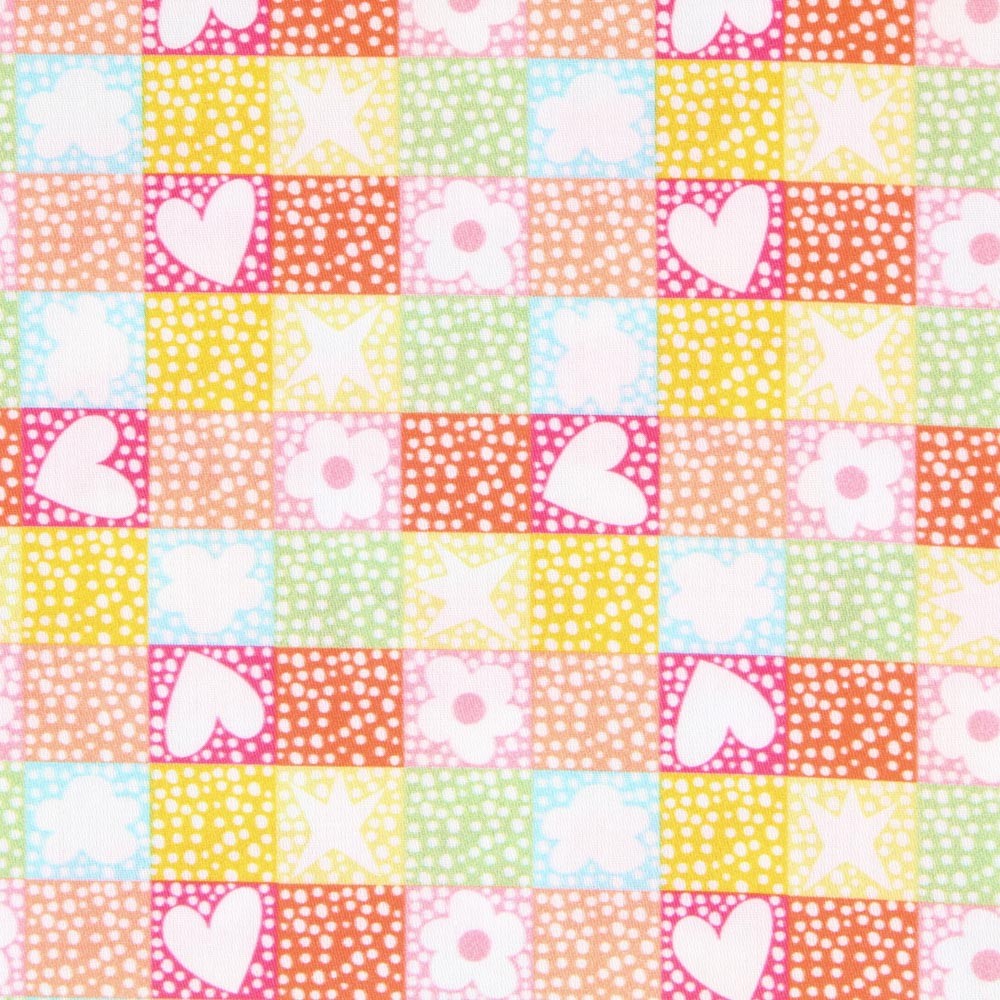 Popelín Mosaico Love - Ribes y Casals