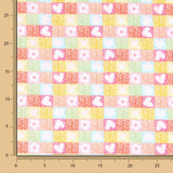 Popelín Mosaico Love - Ribes y Casals