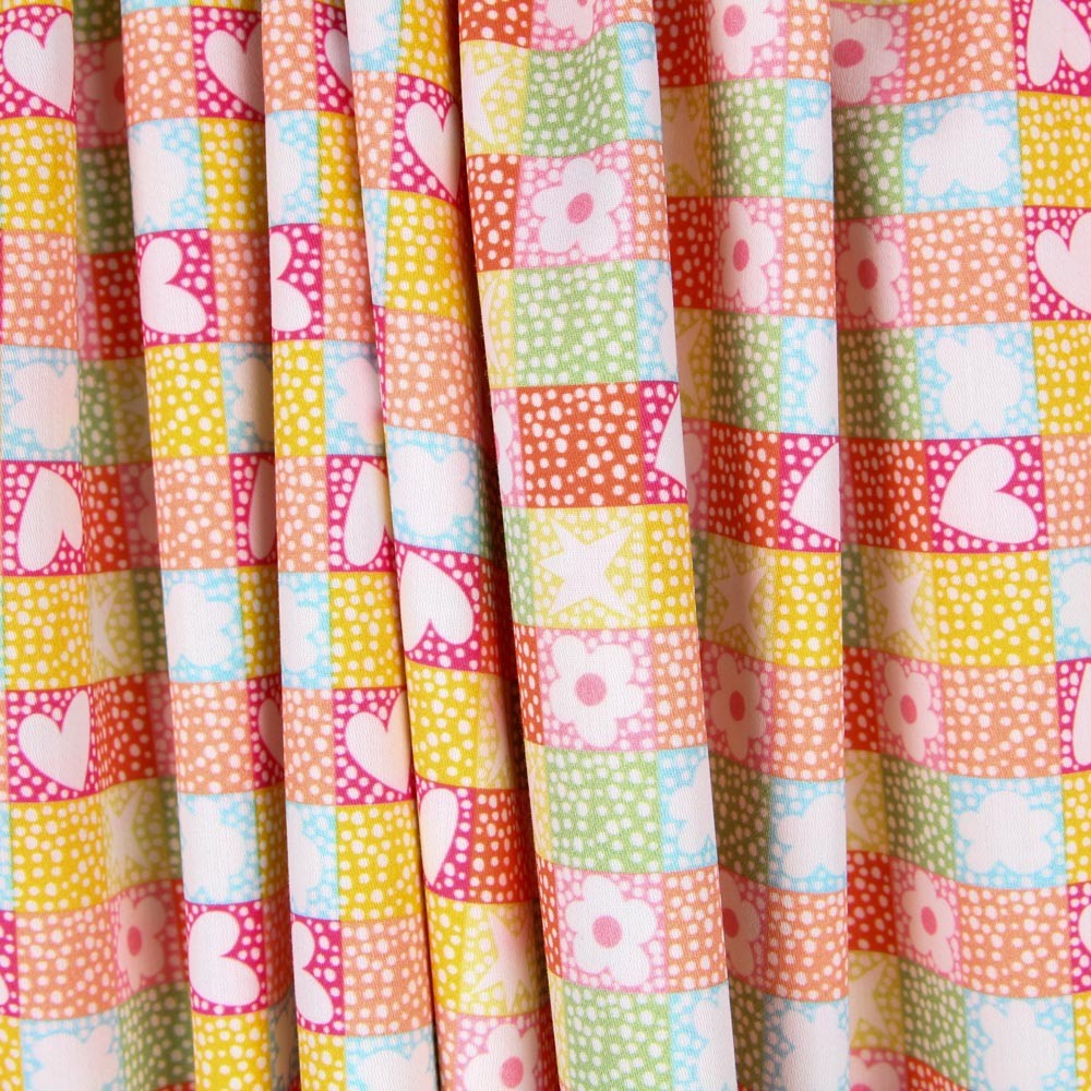 Popelín Mosaico Love - Ribes y Casals