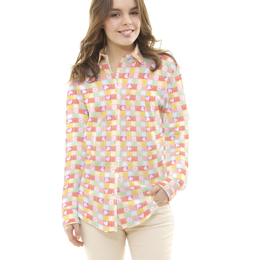 Popelín Mosaico Love - Ribes y Casals