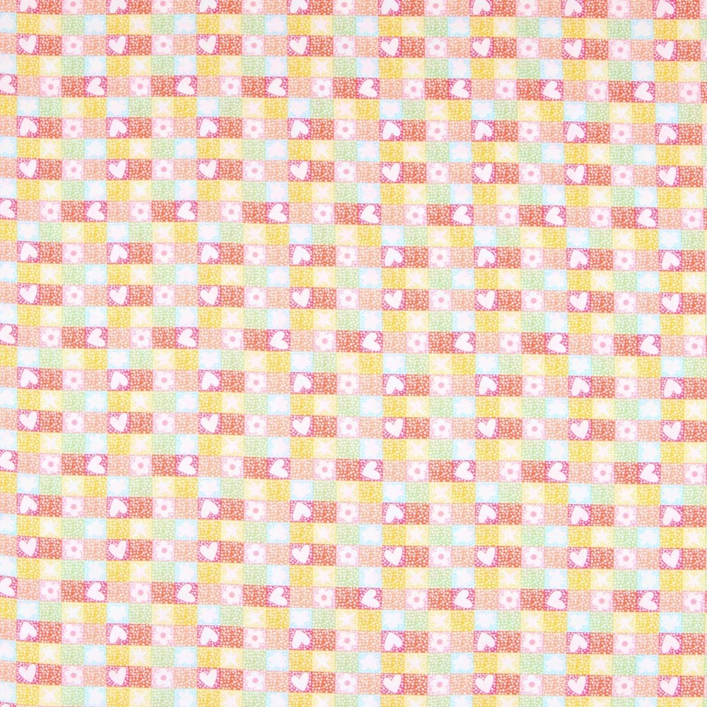 Popelín Mosaico Love - Ribes y Casals