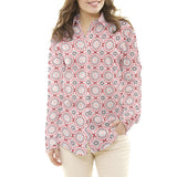 Popelín Mosaico Mandala Rojo - Ribes y Casals