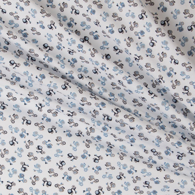 Popelín Motor Azul - Ribes y Casals