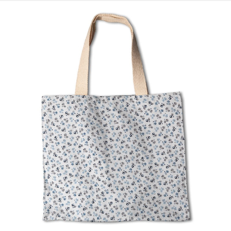 Popelín Motor Azul - Ribes y Casals