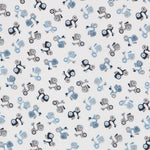 Popelín Motor Azul - Ribes y Casals