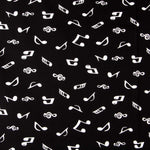 Popelín Musical Negra - Ribes y Casals