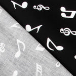 Popelín Musical Negra - Ribes y Casals