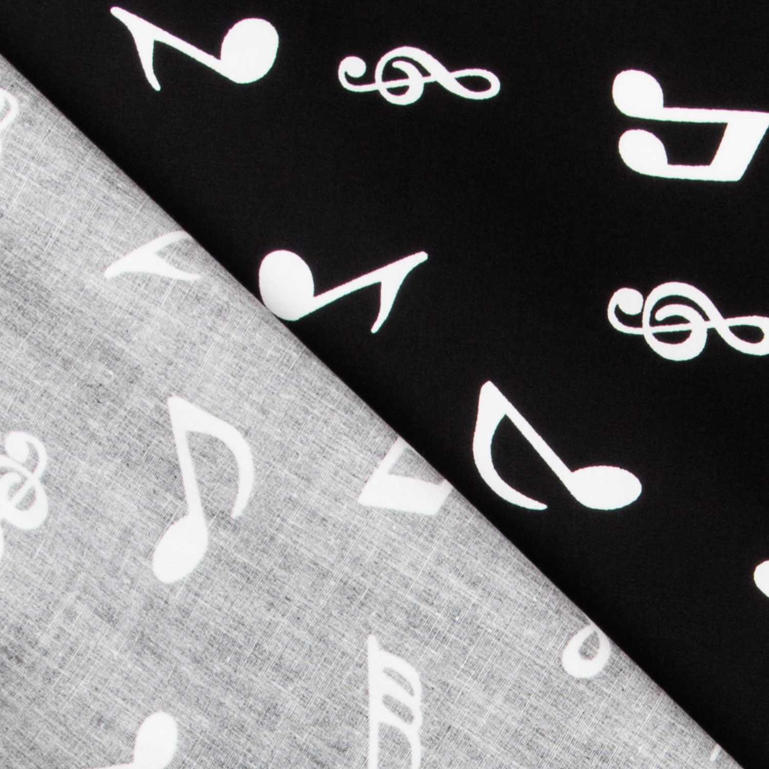 Popelín Musical Negra - Ribes y Casals