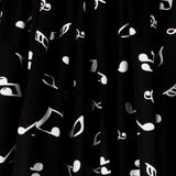 Popelín Musical Negra - Ribes y Casals