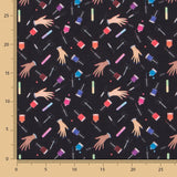 Popelín Nails Negra - Ribes y Casals