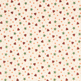 Popelín Navidad Love Crudo - Ribes y Casals