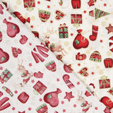 Popelín Navidad Mix Crudo - Ribes y Casals