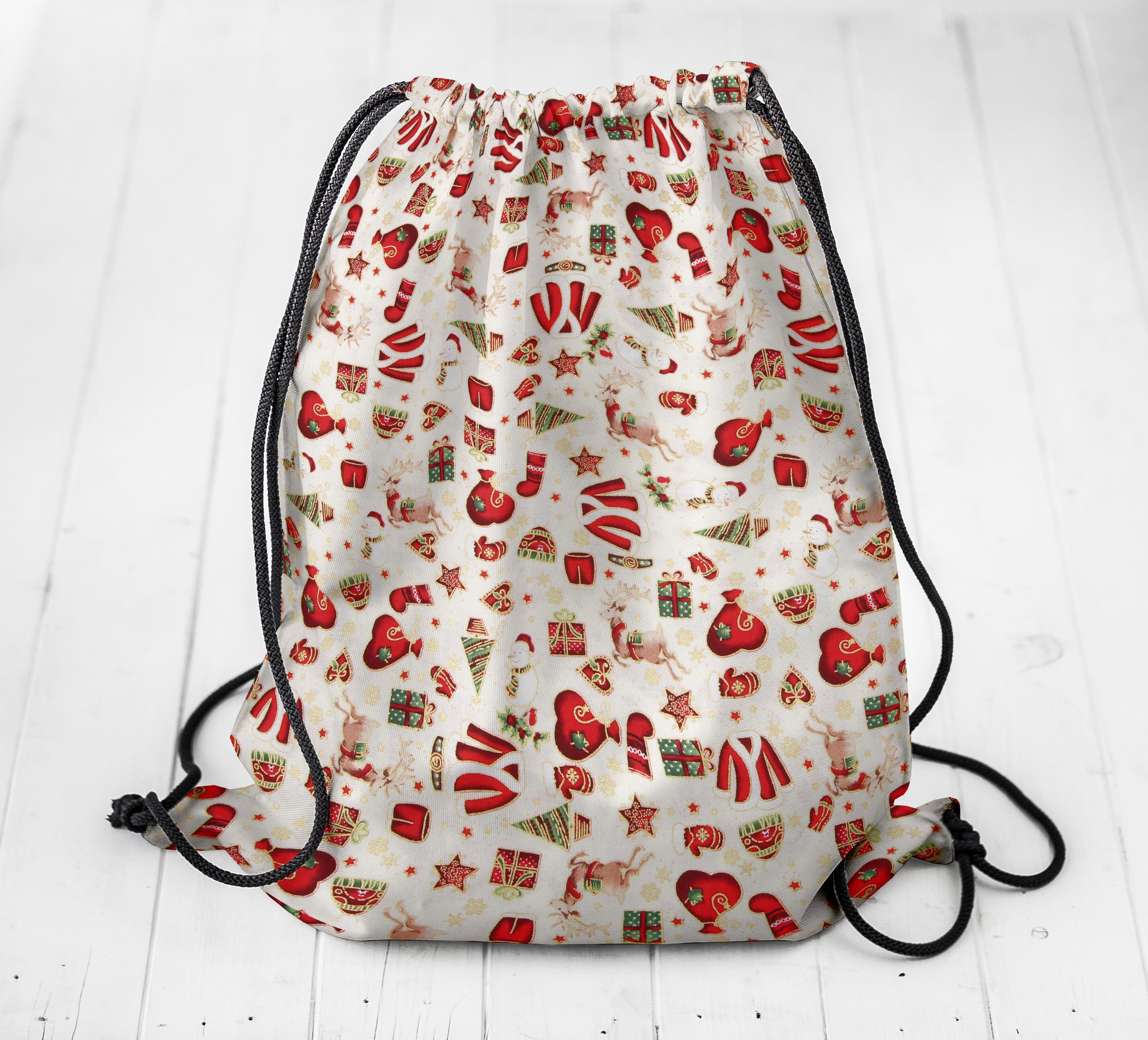 Popelín Navidad Mix Crudo - Ribes y Casals