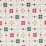 Popelín Navidad Mosaico Crudo - Ribes y Casals