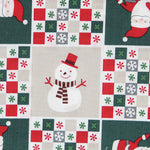 Popelín Navidad Patch Verde - Ribes y Casals