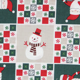 Popelín Navidad Patch Verde - Ribes y Casals