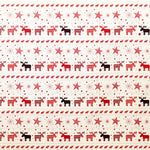 Popelín Navidad Renos Multicolor Fondo Crudo - Ribes y Casals