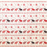 Popelín Navidad Renos Multicolor Fondo Crudo - Ribes y Casals