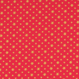 Popelín Navidad Stars Rojo - Ribes y Casals