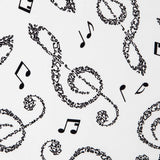 Popelín Notas Blanca - Ribes y Casals