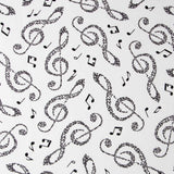 Popelín Notas Blanca - Ribes y Casals