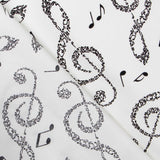 Popelín Notas Blanca - Ribes y Casals