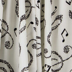 Popelín Notas Blanca - Ribes y Casals