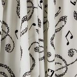 Popelín Notas Blanca - Ribes y Casals