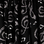 Popelín Notas Negra - Ribes y Casals