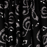 Popelín Notas Negra - Ribes y Casals