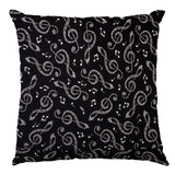 Popelín Notas Negra - Ribes y Casals