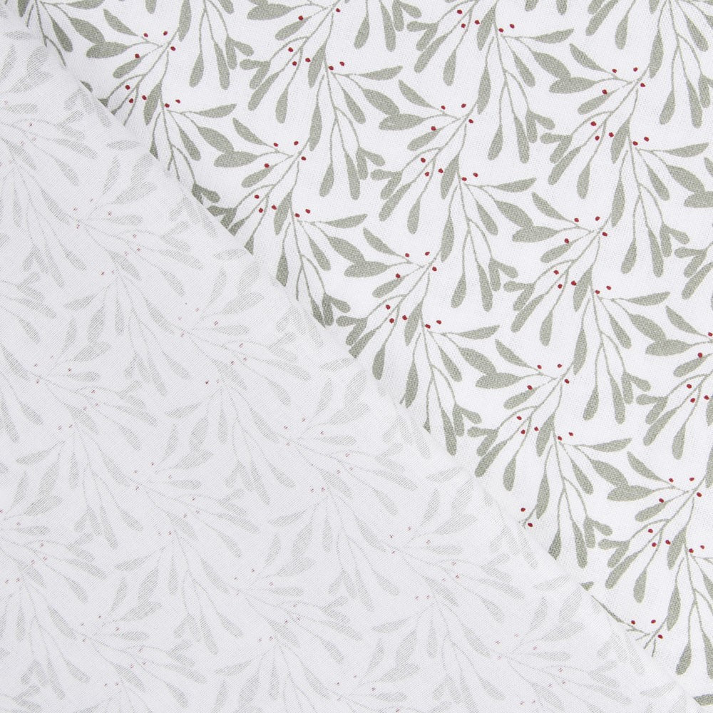 Popelín Patchwork Botánica Verdosa - Ribes y Casals