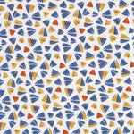 Popelín Patchwork Motivos Azul - Ribes y Casals